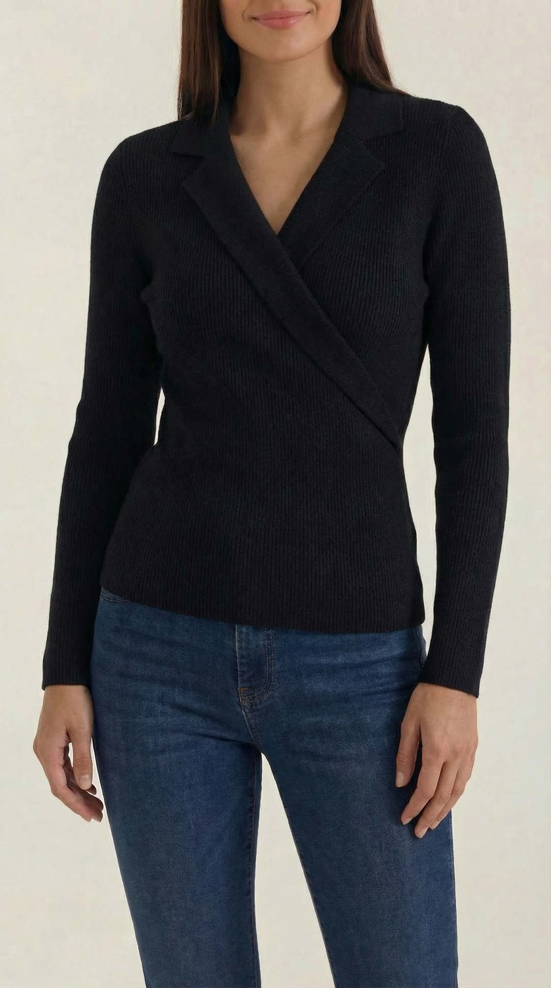 Sara Wrap Knit Sweater