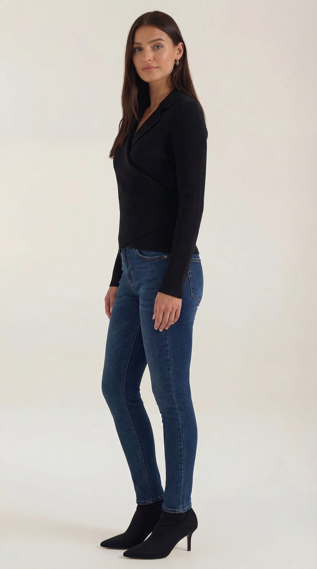 Sara Wrap Knit Sweater