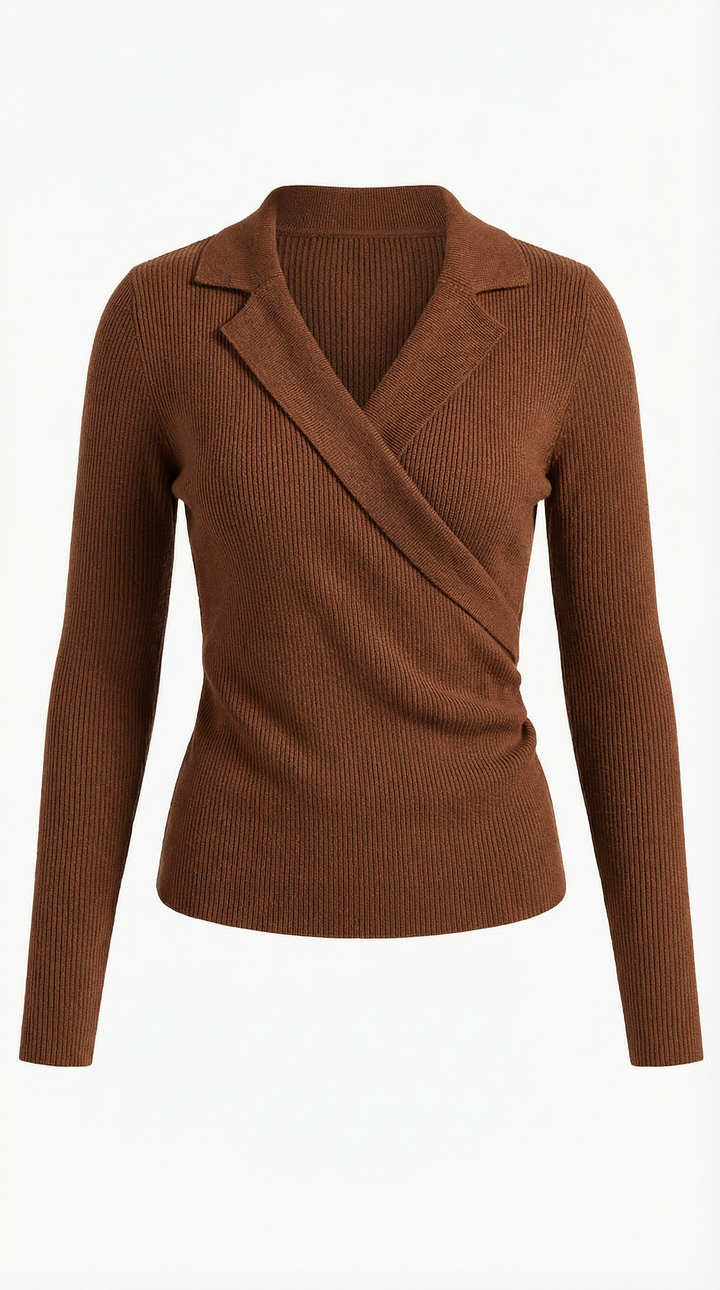 Sara Wrap Knit Sweater