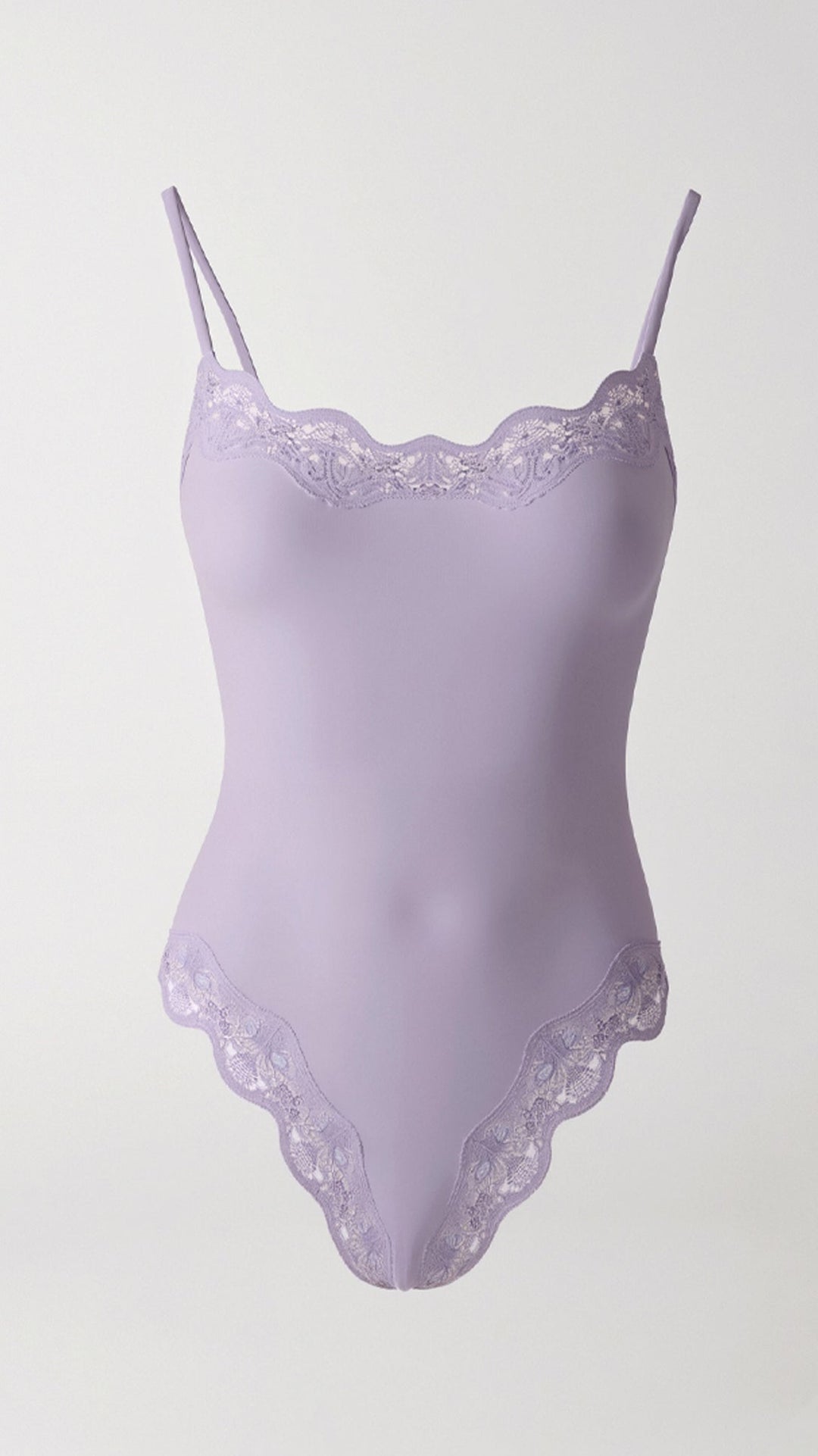 Seamless Lace Thong Bodysuit