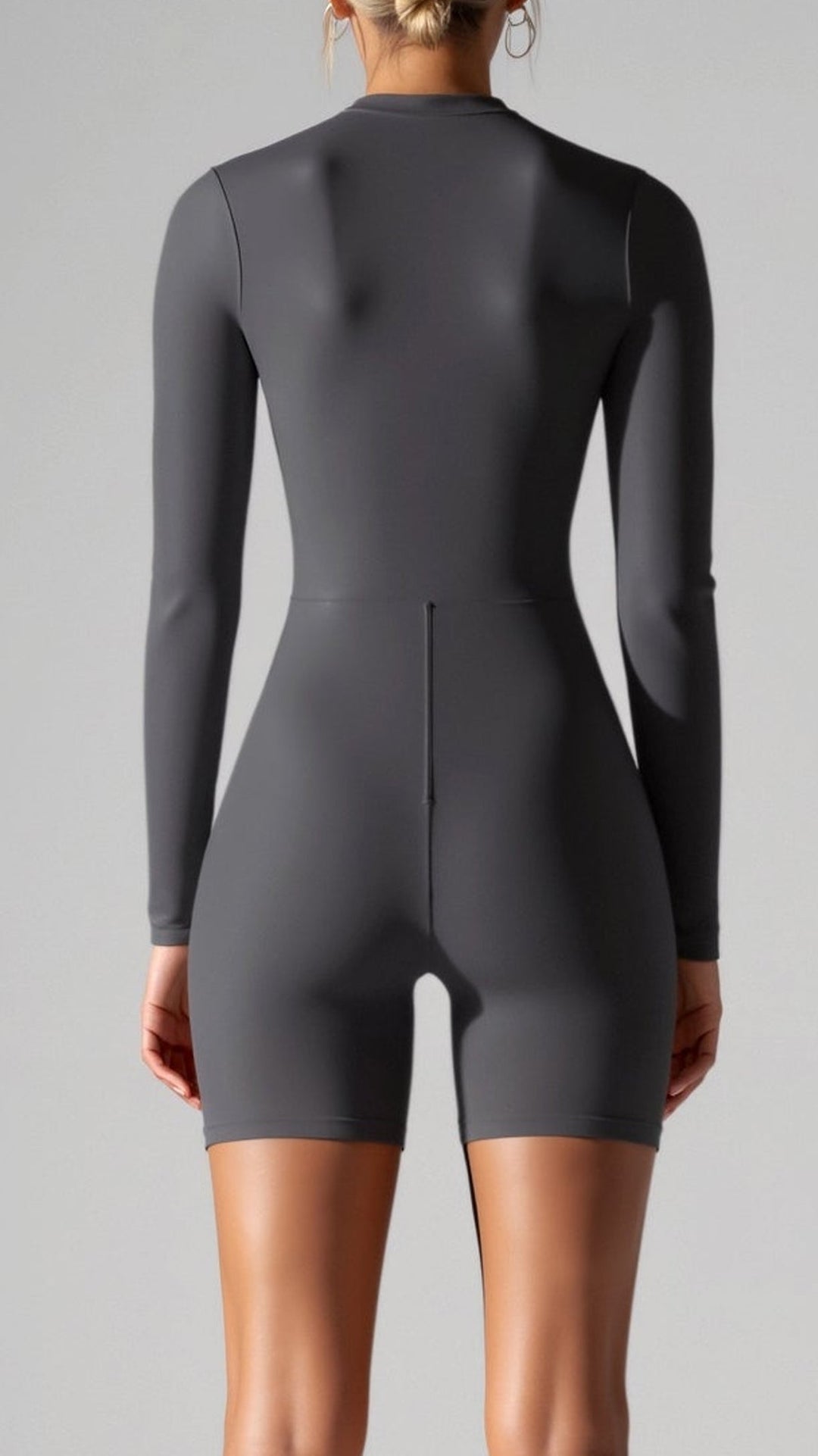 Seamless Long Sleeve Mid Thigh Bodysuit