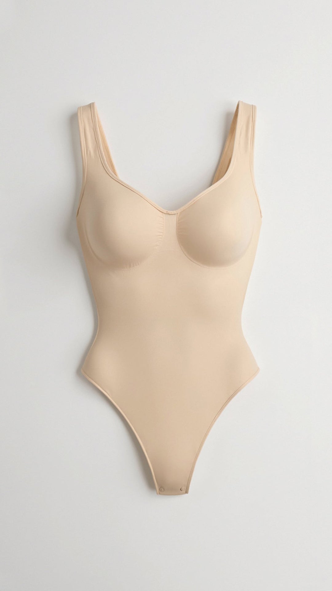 Seamless Scoop Neck Thong Bodysuit