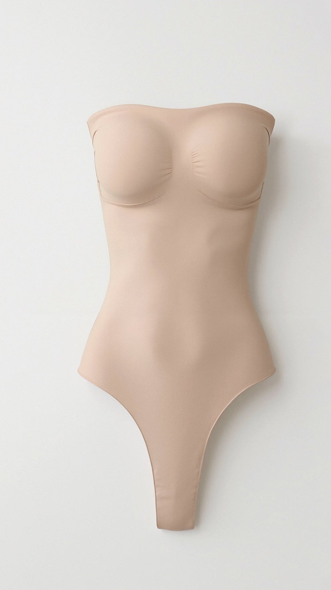 Seamless Strapless Thong Bodysuit