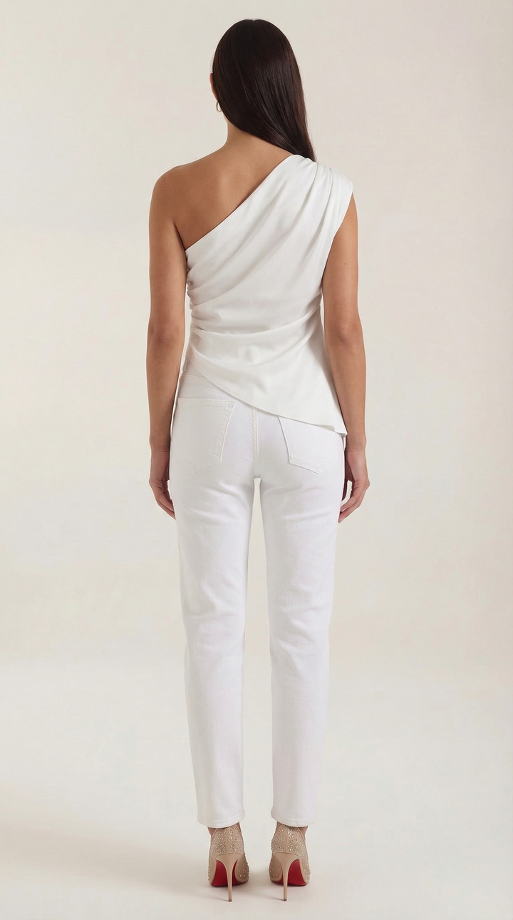 Selene Sleeveless One-Shoudler Top