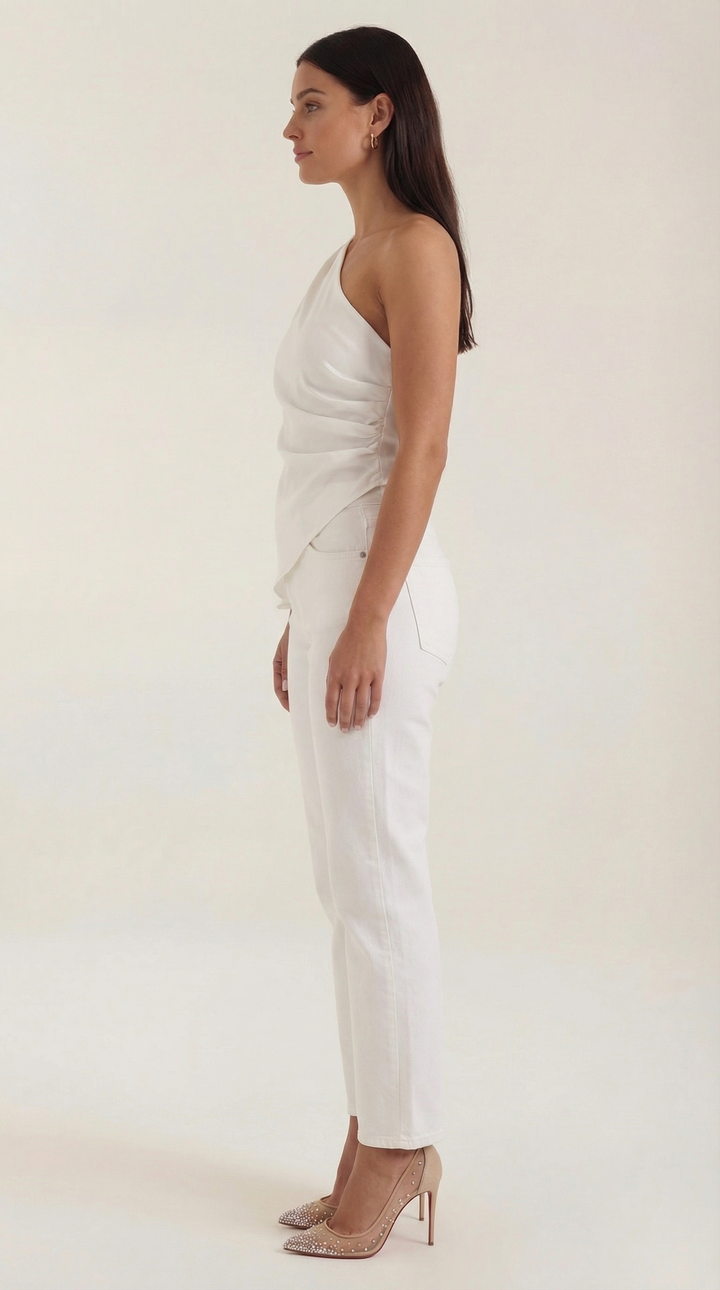 Selene Sleeveless One-Shoudler Top