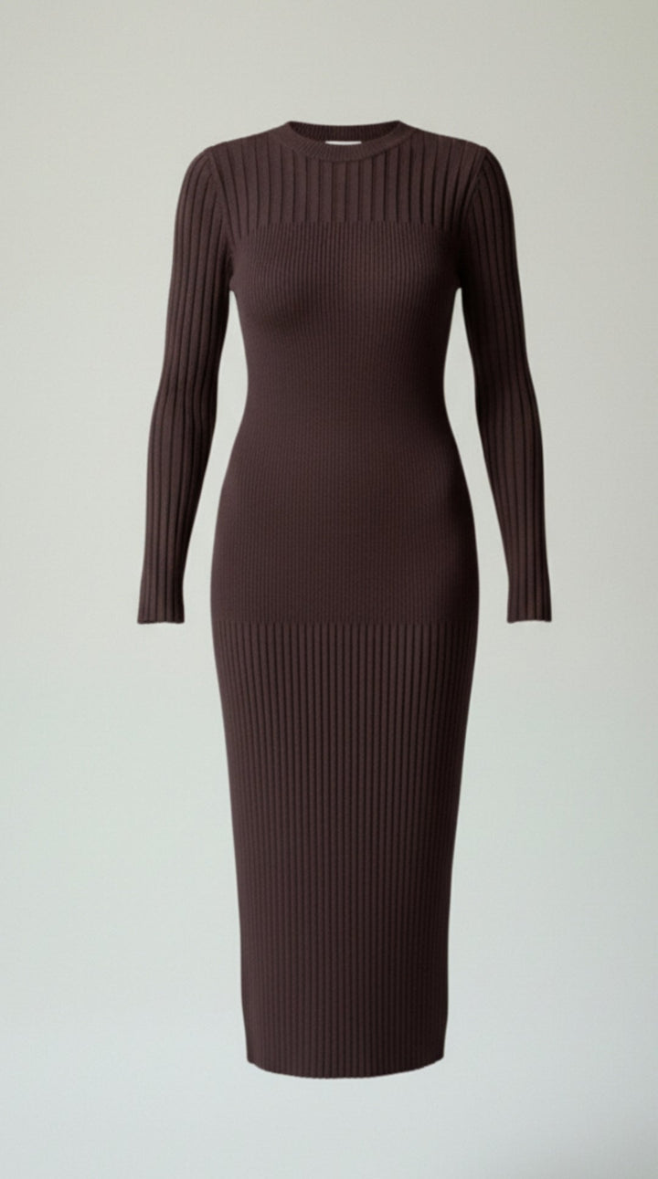 Sheila Ribbed Bodycon Midi Dress
