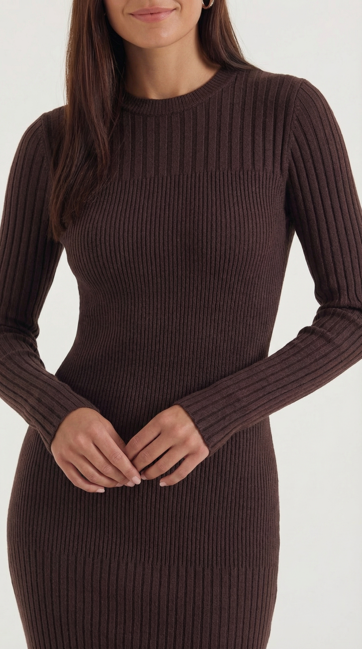 Sheila Ribbed Bodycon Midi Dress