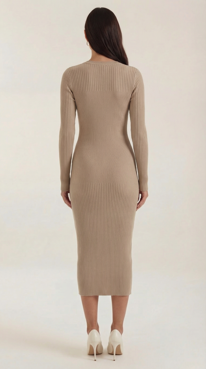 Sheila Ribbed Bodycon Midi Dress