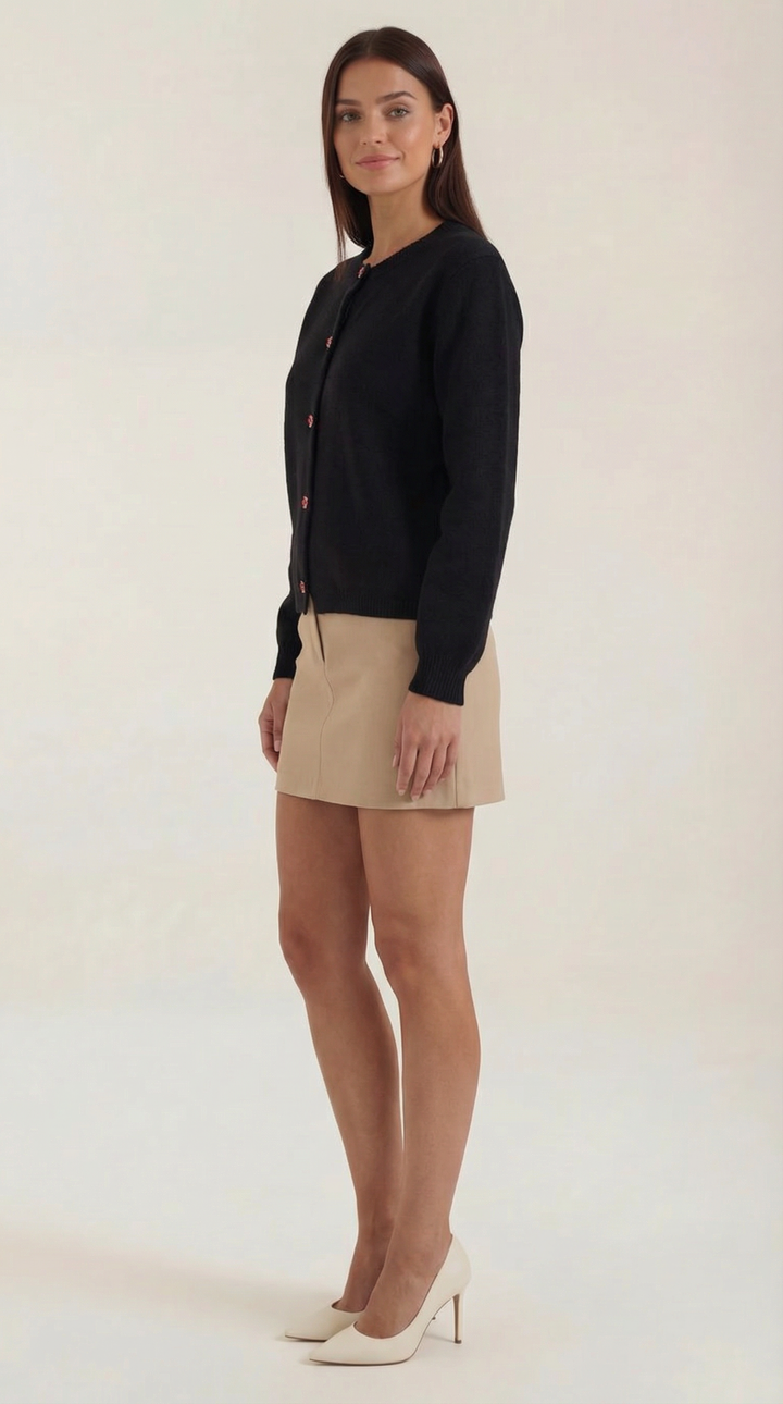 Sherry Knitted Button-Up Cardigan