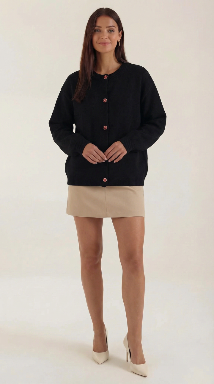 Sherry Knitted Button-Up Cardigan