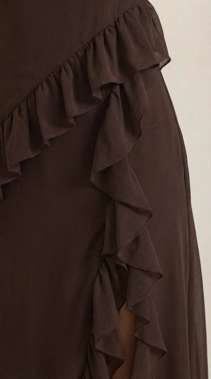 Robe longue à volants Susan