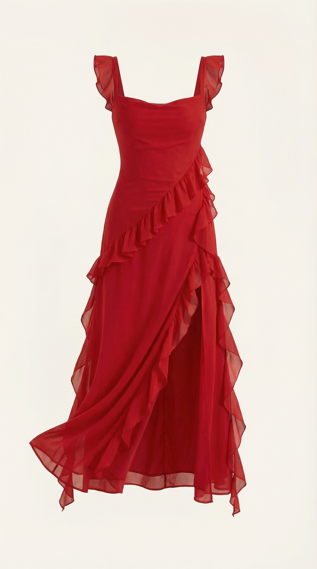 Robe longue à volants Susan