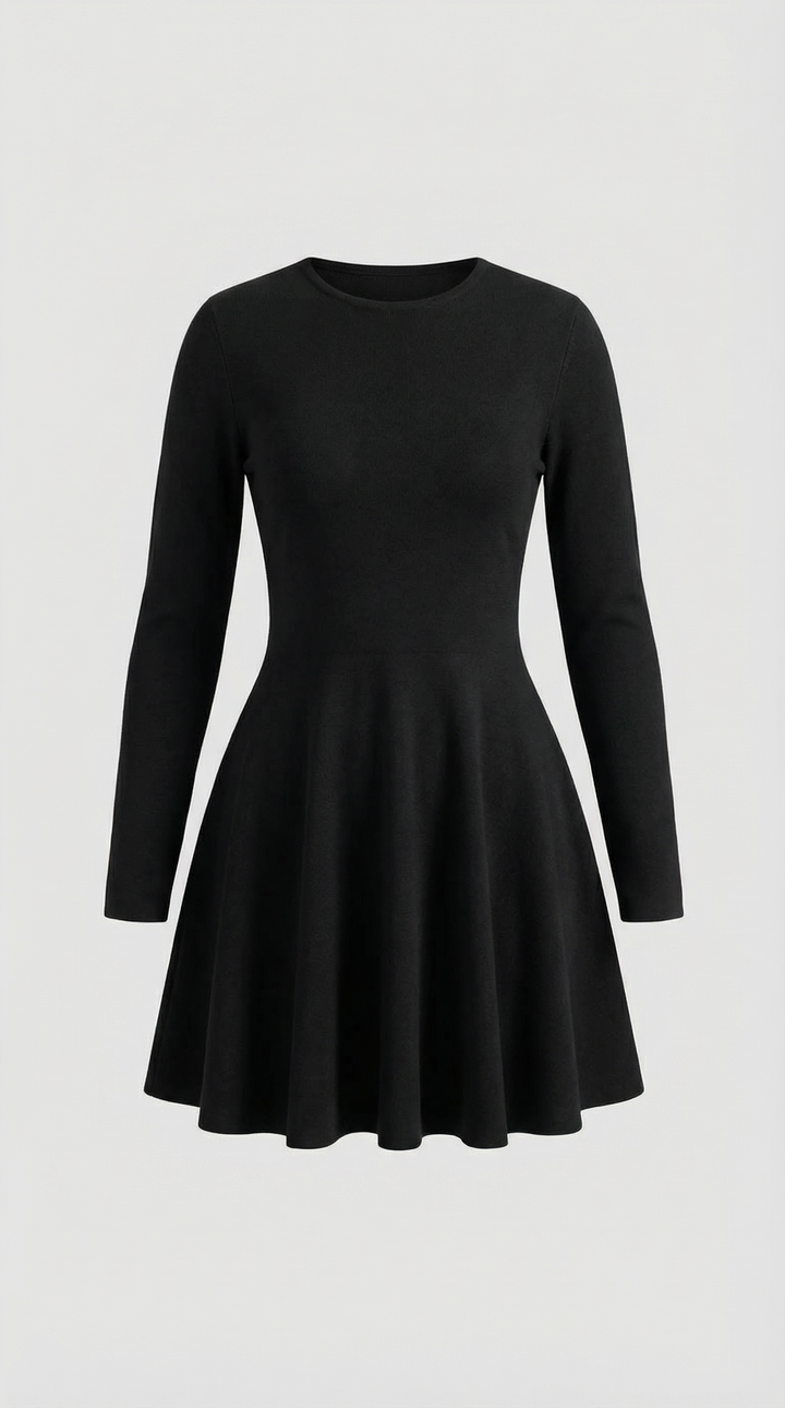Tiffany Long Sleeve Flare Mini Dress