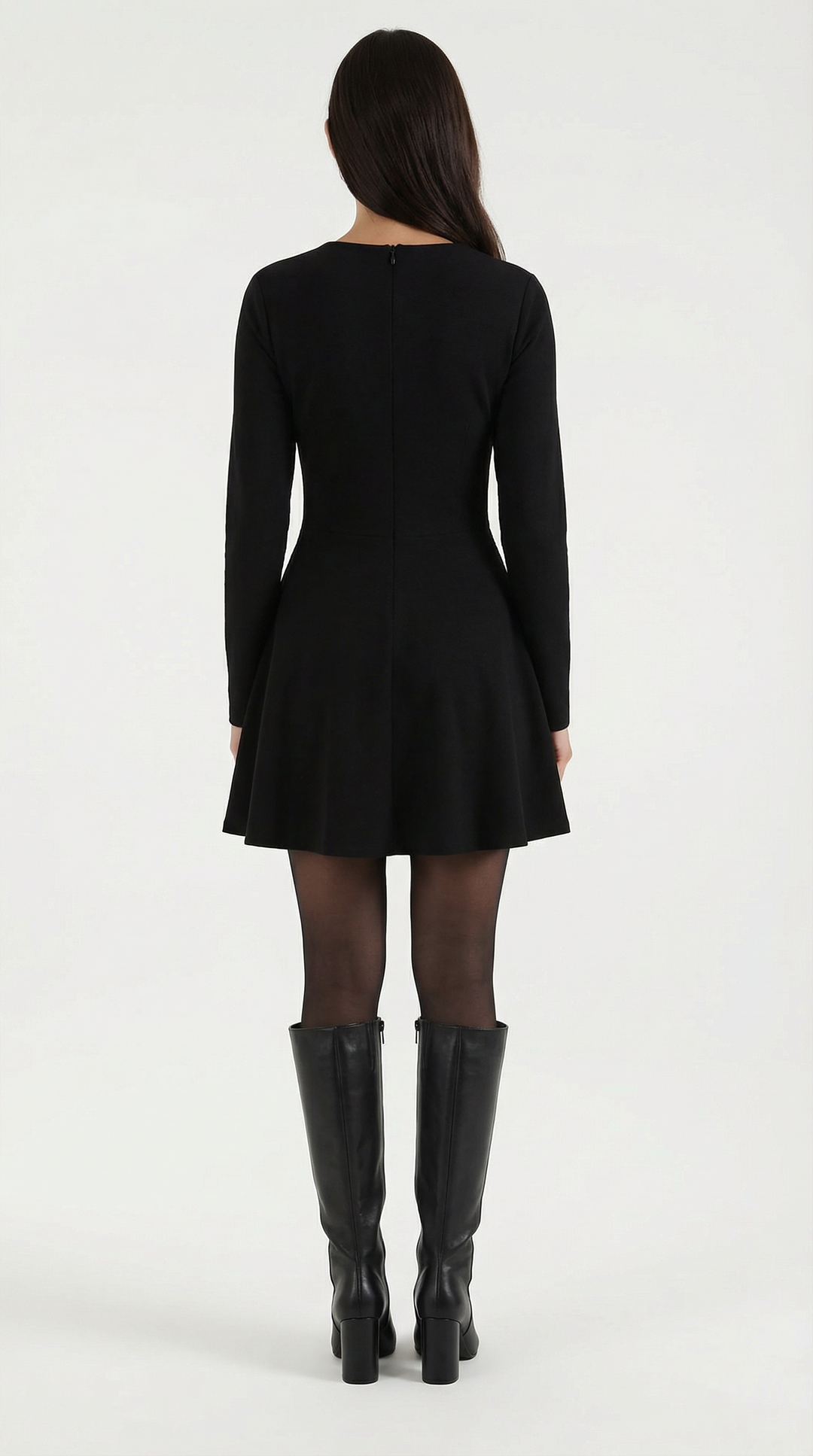 Tiffany Long Sleeve Flare Mini Dress