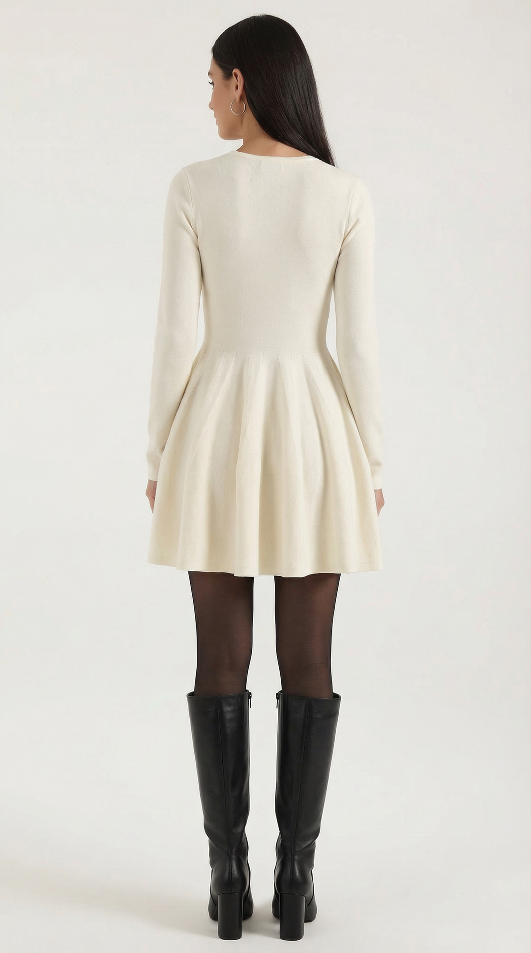 Tiffany Long Sleeve Flare Mini Dress