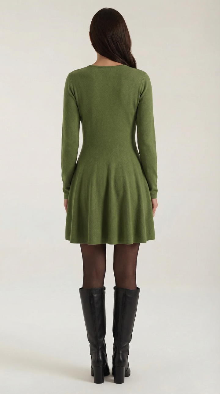 Tiffany Long Sleeve Flare Mini Dress