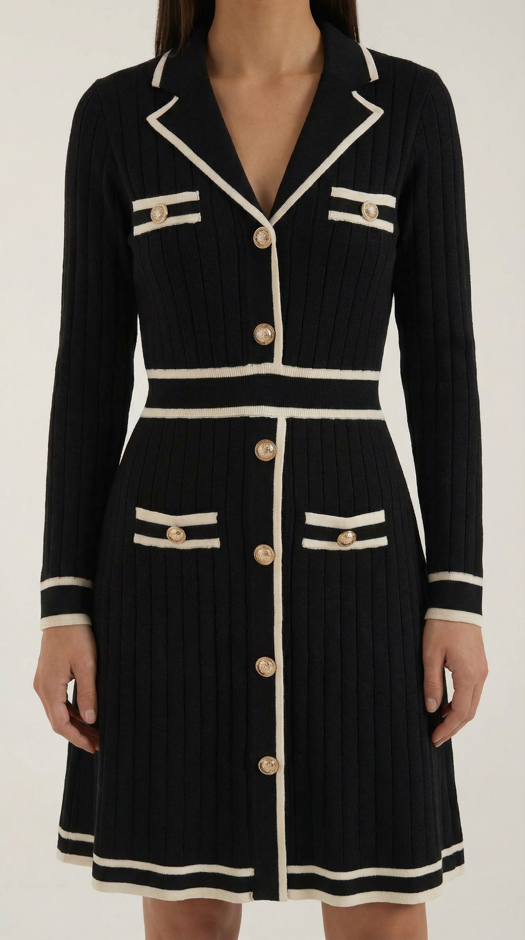 Tracy Contrast Trim Mini Dress