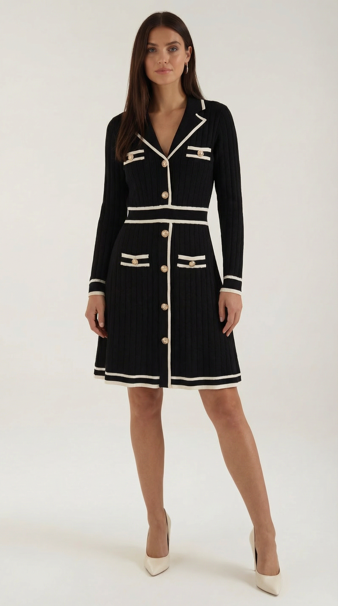 Tracy Contrast Trim Mini Dress