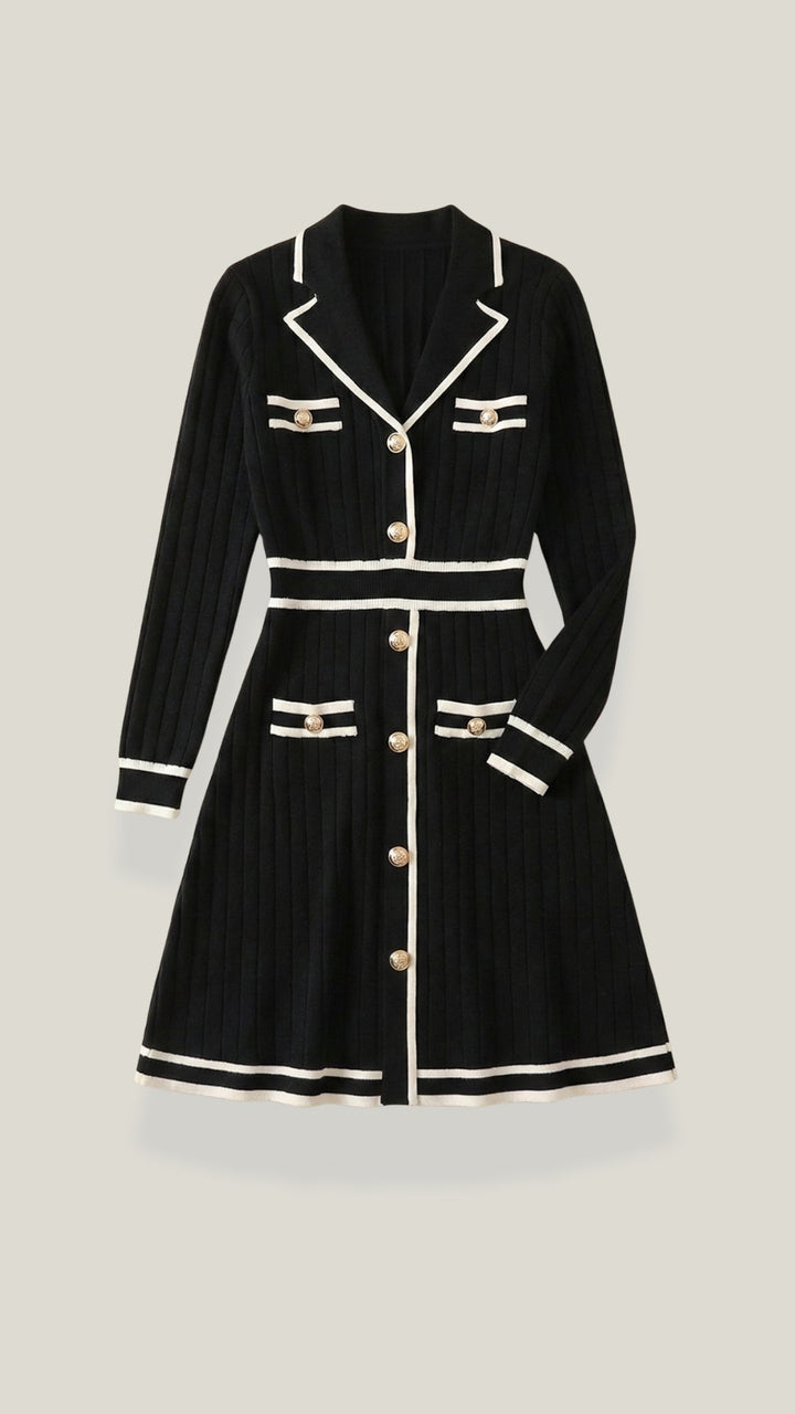 Tracy Contrast Trim Mini Dress