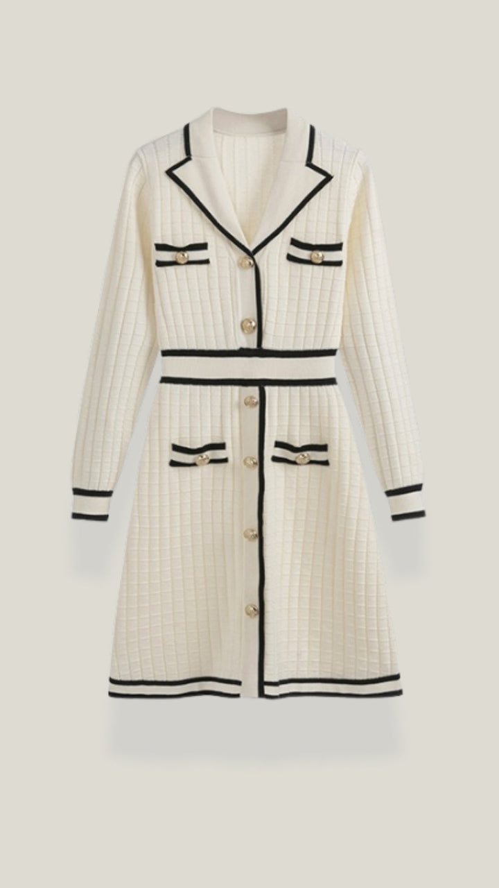 Tracy Contrast Trim Mini Dress