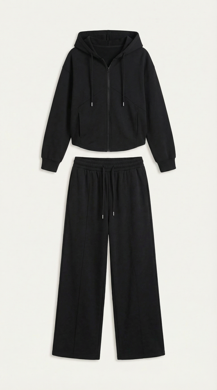 Yolanda Hoodie and Wide Leg Pants Set