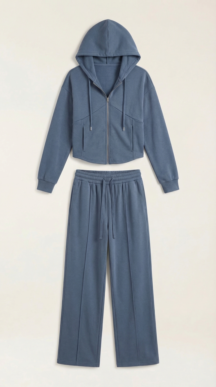 Yolanda Hoodie and Wide Leg Pants Set