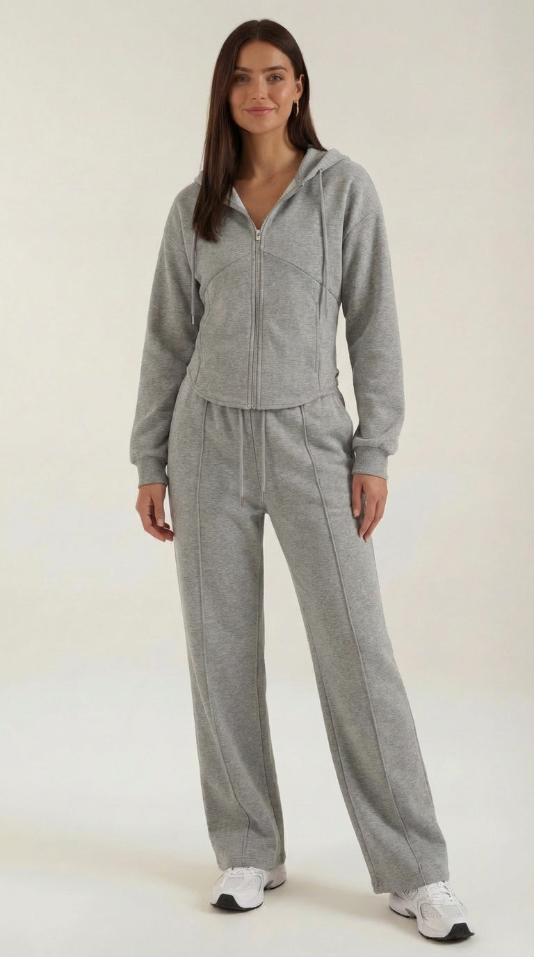 Yolanda Hoodie and Wide Leg Pants Set