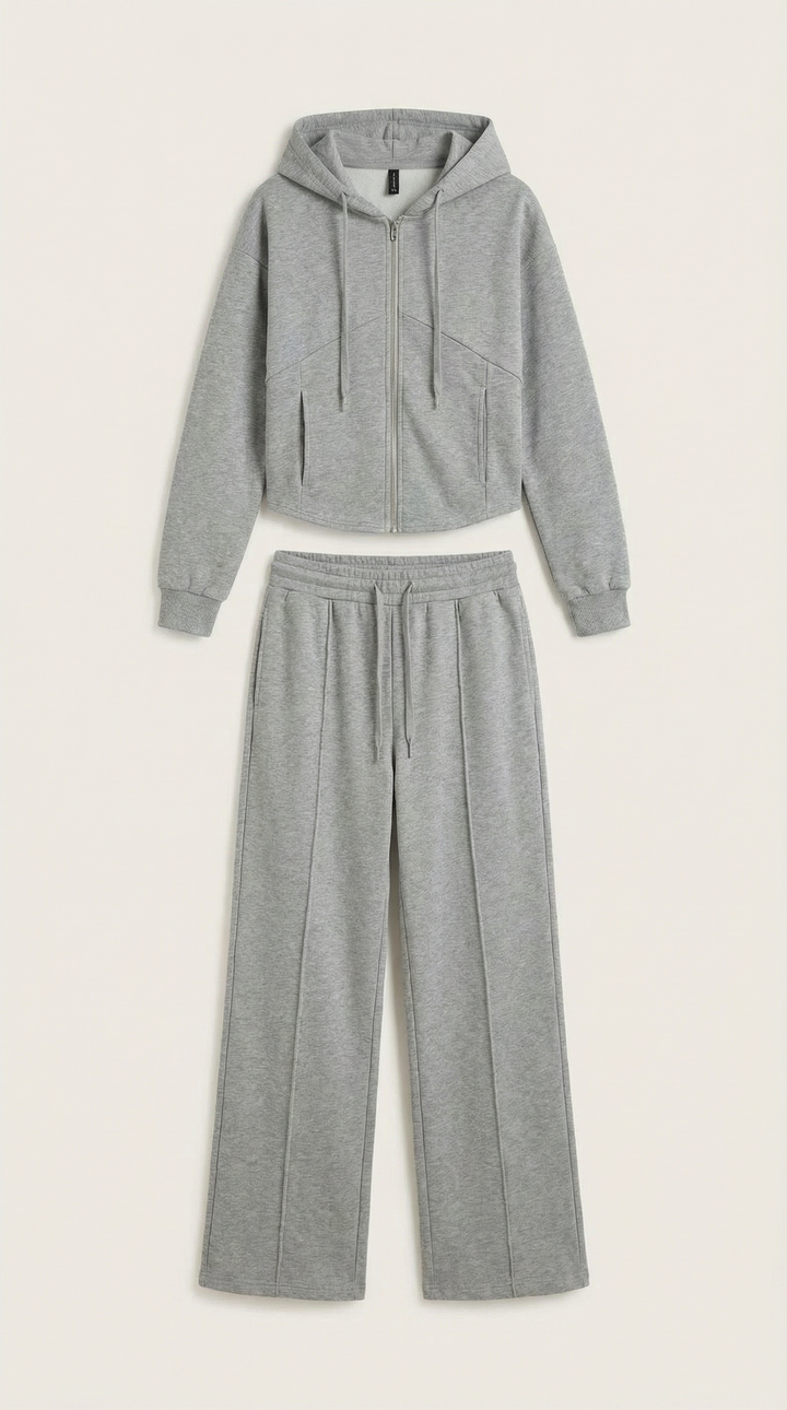Yolanda Hoodie and Wide Leg Pants Set